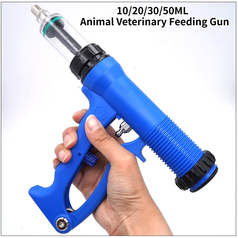 Veterinary Syringe Gun - 10/20/30/50Ml Animal Veterinary Feeding Gun Vaccine