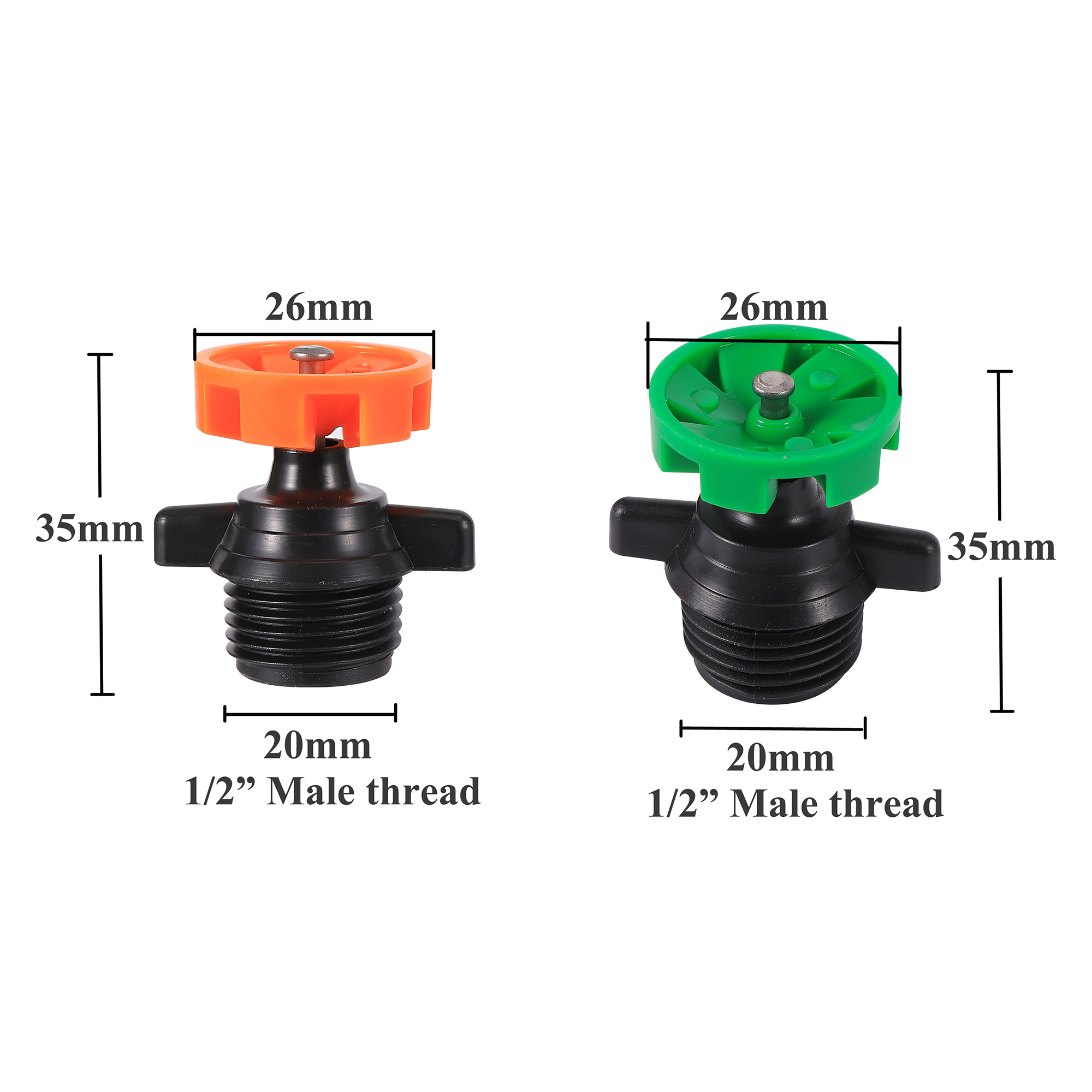 10Pcs Garden Sprinkler 360° Ro - Agriculture Farming Systems avaliação e preço