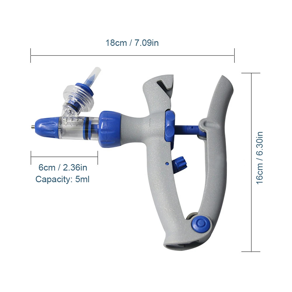 1Ml/2ml/5ml/10ml Syringe Gun V - Veterinary Syringe Gun avaliação e preço