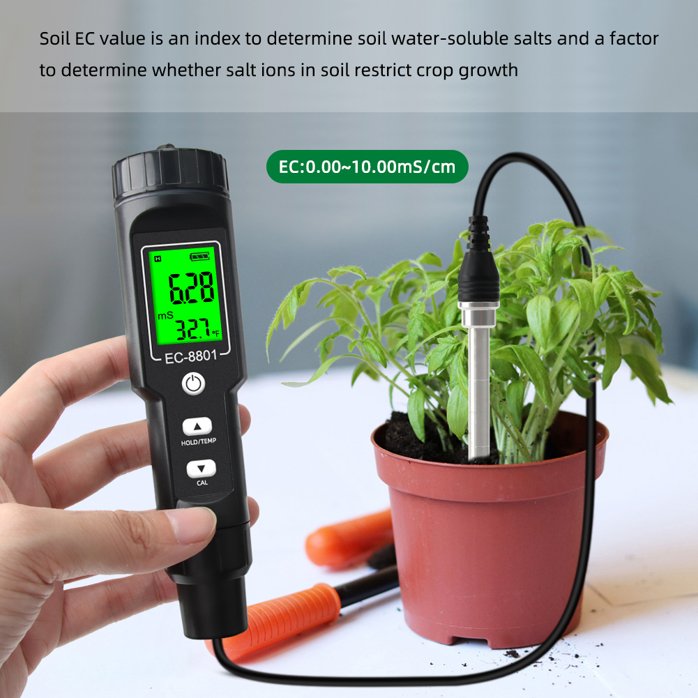 Yieryi EC/TEMP Soil Tester 0.0 - Agriculture Farming Hand Tools avaliação e preço