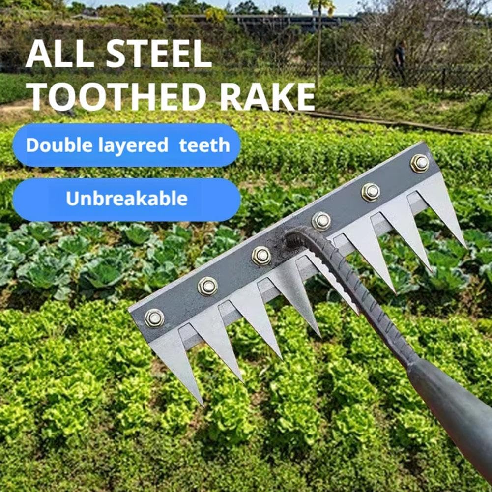 5/6/7/8 Teeth Metal Rake Garde - Agriculture Farming Hand Tools avaliação e preço