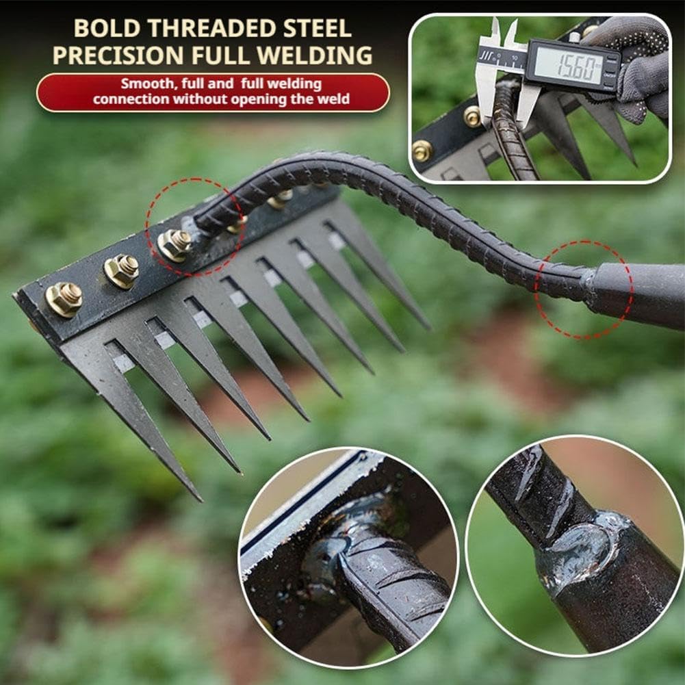 5/6/7/8 Teeth Metal Rake Garde - Agriculture Farming Hand Tools avaliação e preço