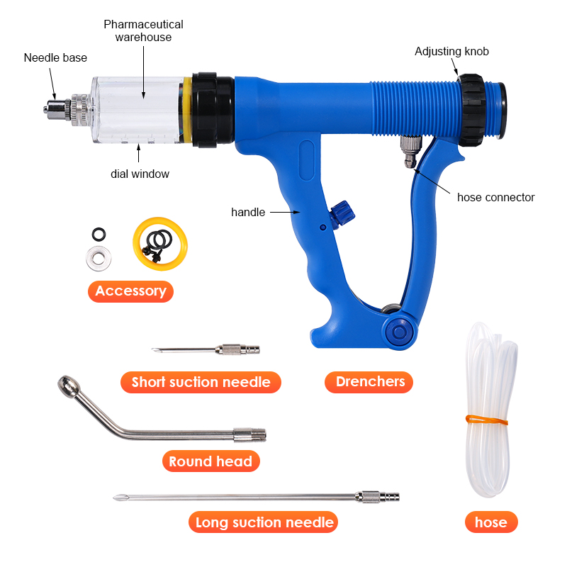 Livestock Animal Dosing Device - Veterinary Syringe Gun avaliação e preço