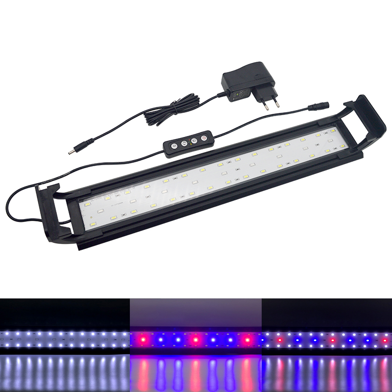 Aquarium LED Light for 16-64CM - Plant Growth Regulator avaliação e preço