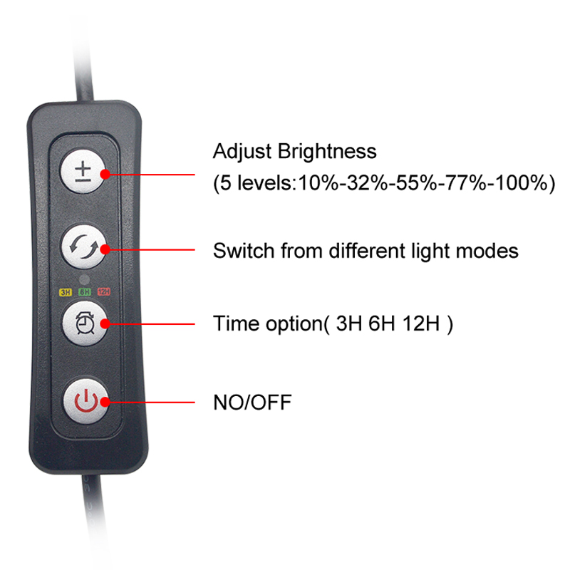 Aquarium LED Light for 16-64CM - Plant Growth Regulator avaliação e preço