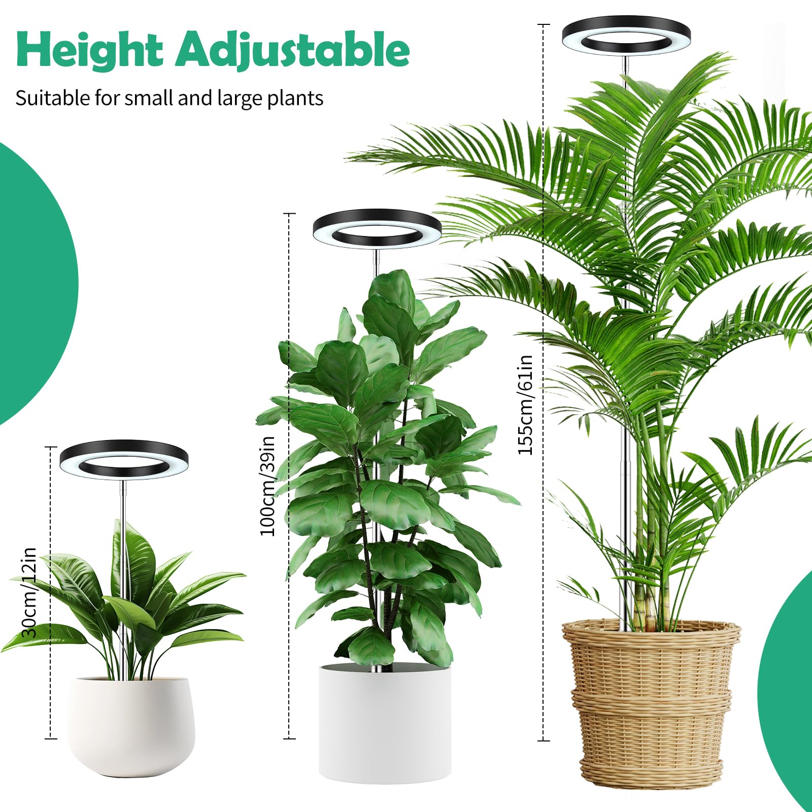 Plant Grow Light, Height Adjus - Plant Growth Regulator avaliação e preço