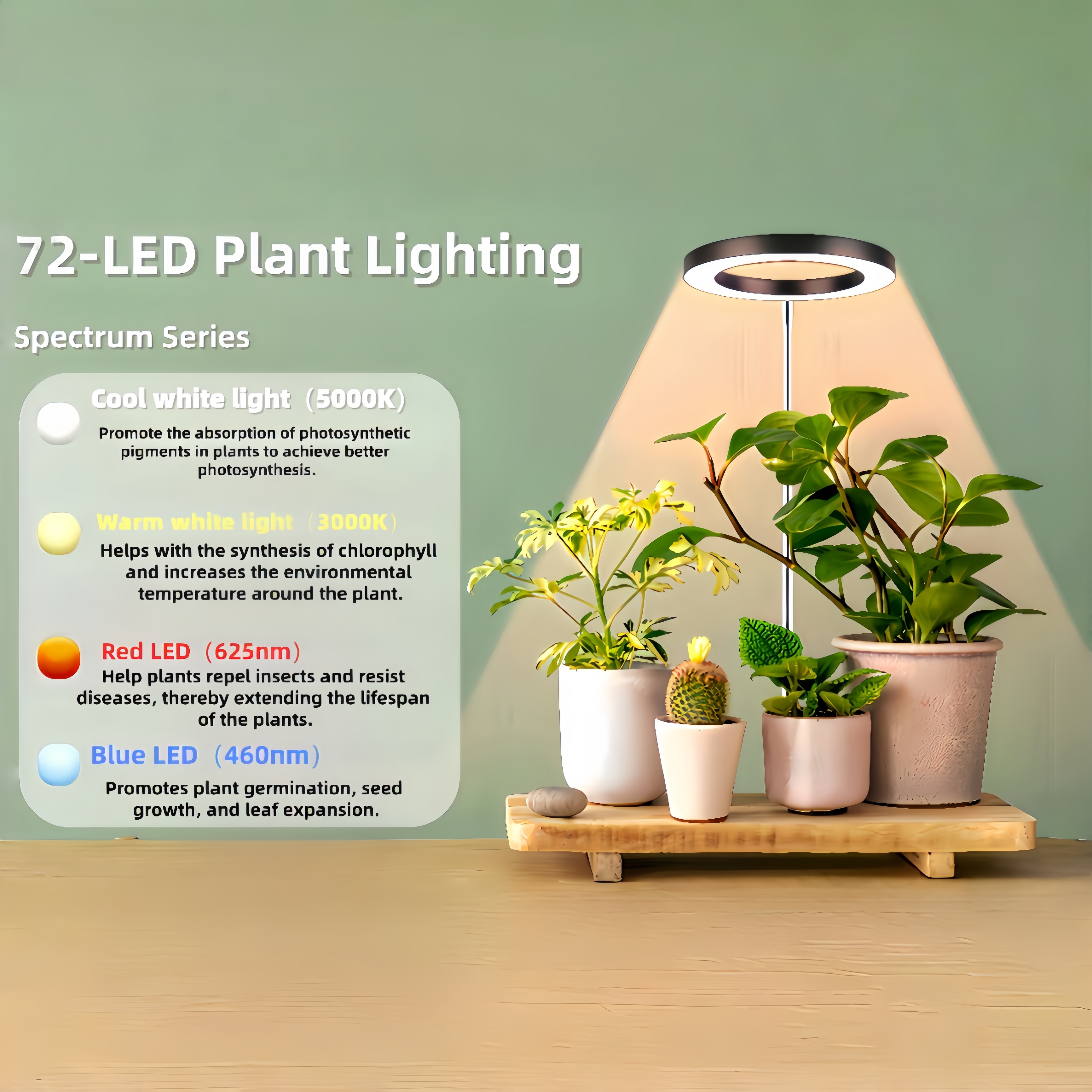 Plant Grow Light, Height Adjus - Plant Growth Regulator avaliação e preço