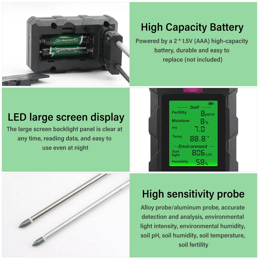 ST03 Six-in-One Soil Tester Mo - Plant Growth Regulator avaliação e preço