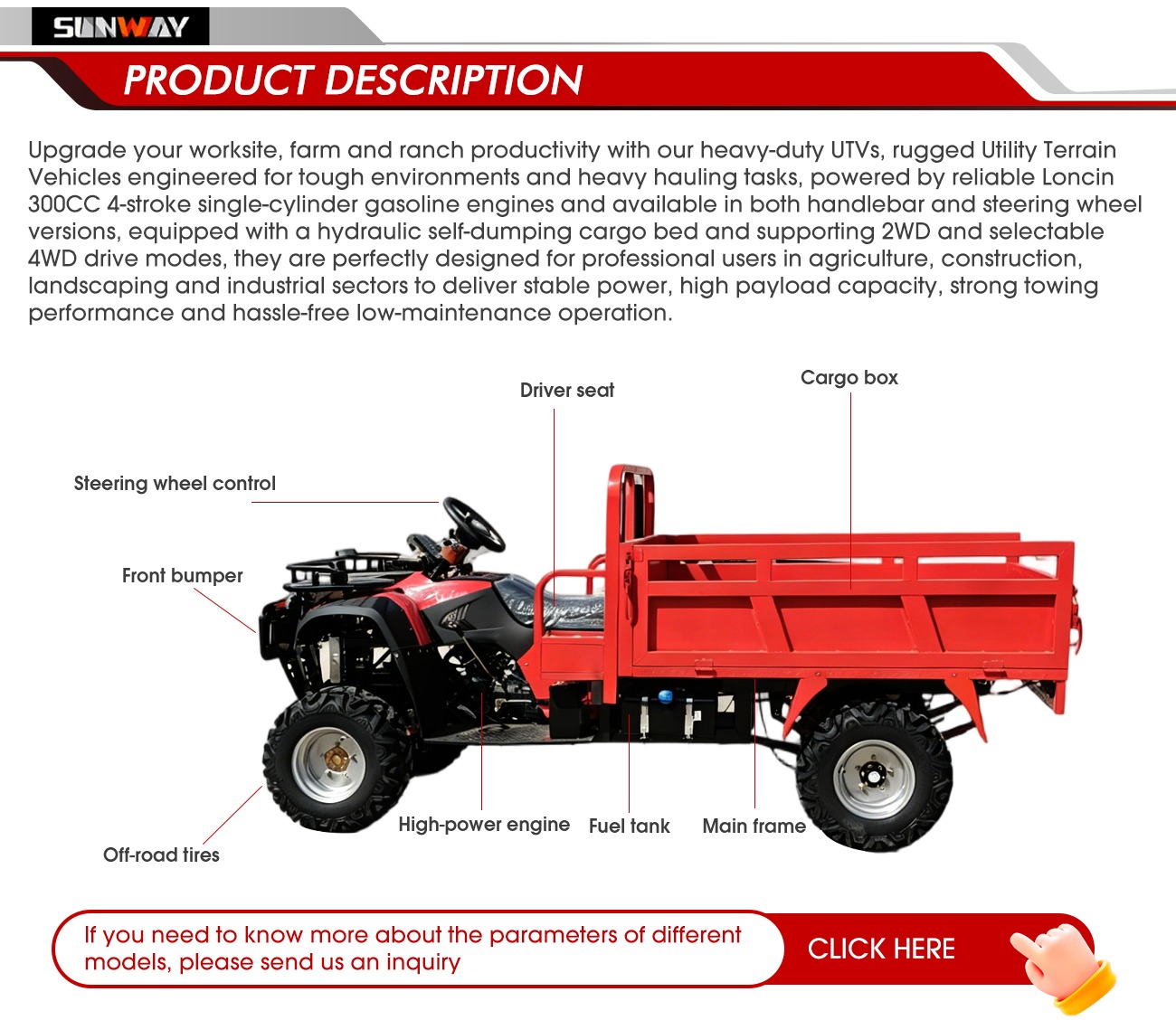 Rugged 400cc Agricultural Util - Agriculture Farming Working Model avaliação e preço