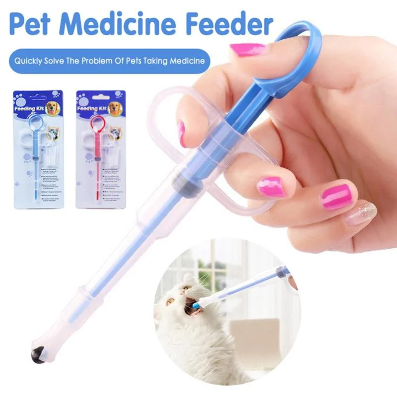 1PCS Pet Medicine Syringe Tabl - Veterinary Syringe Gun avaliação e preço