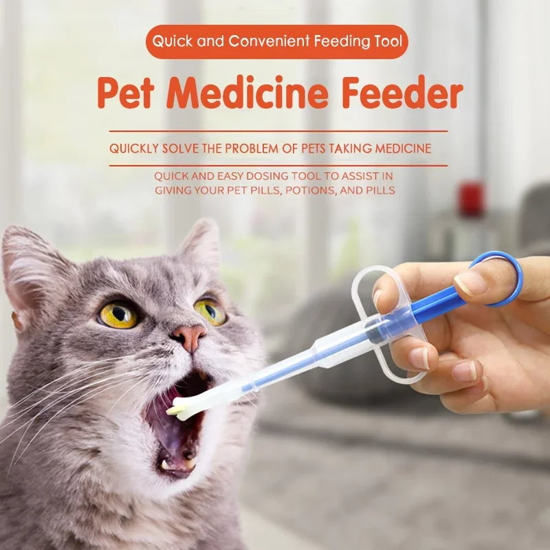 1PCS Pet Medicine Syringe Tabl - Veterinary Syringe Gun avaliação e preço