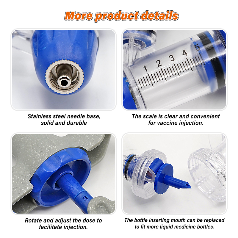 1/2/5ml Automatic Continuous S - Veterinary Syringe Gun avaliação e preço