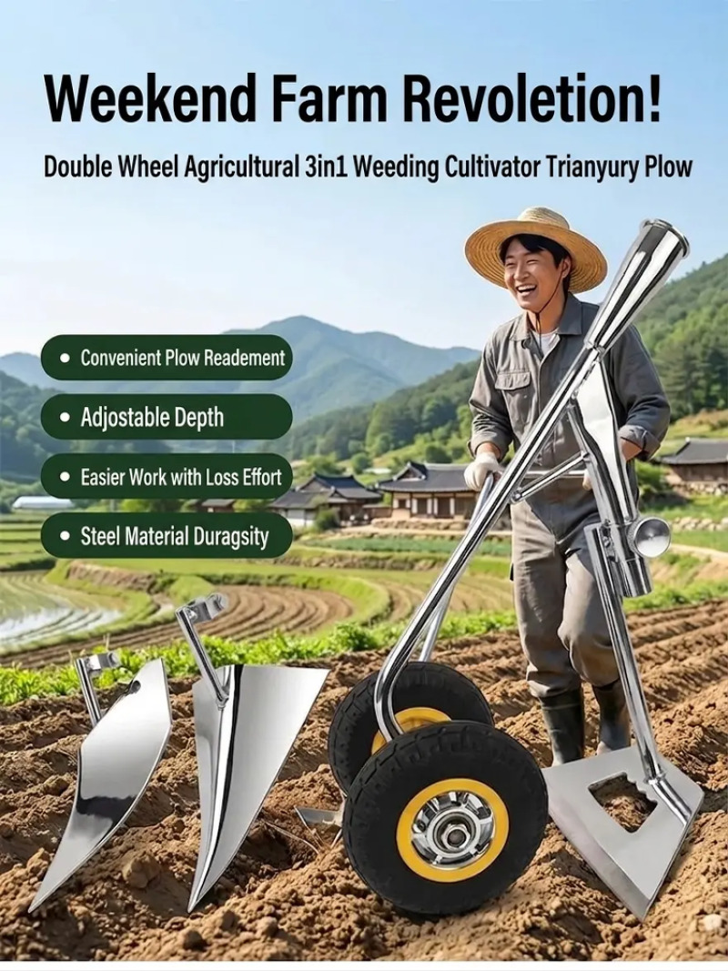 3 in 1 Hoe MultiPurpose Farmin - Agriculture Farming Hand Tools avaliação e preço
