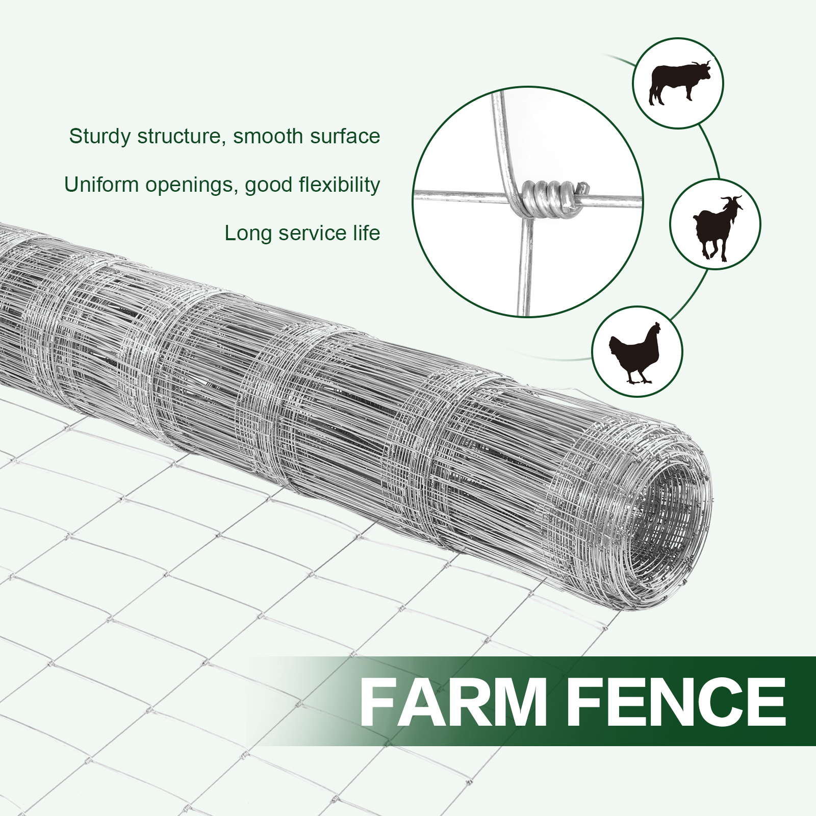5FT/6FT Metal Farm Fence Net A - Farming In Agriculture avaliação e preço